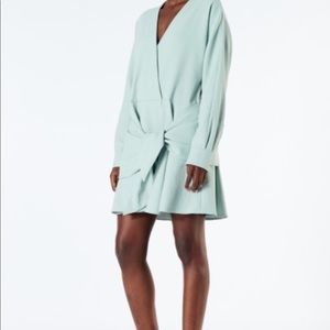Tibi Chalky Drape Wrap Dress (2)
